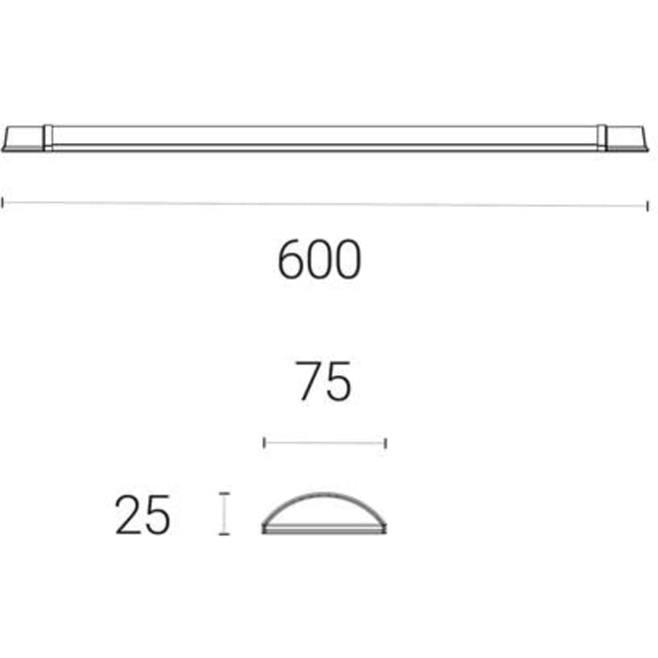4lite Advantage Twin lysarmatur, 15W, 60 cm