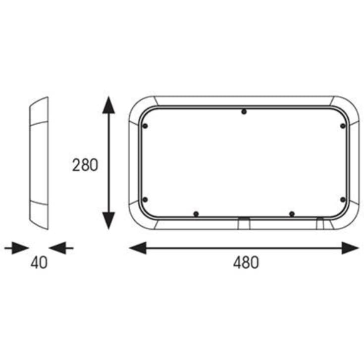 ARX Anti-Ligature boks (Vandal boks) for ADLER EXIT BOX IK10 hvit