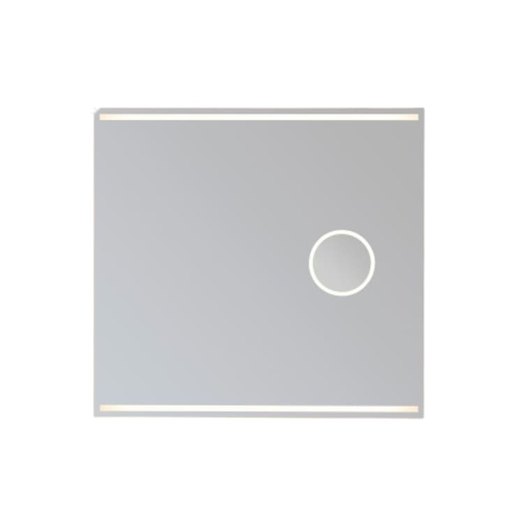 Loevschall Focus spejl med lys, 80x75 cm