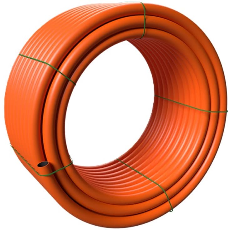 100 meter Evopipes 32 mm SDR17 PE-kabelrør, glat/glat, 100 m, orange