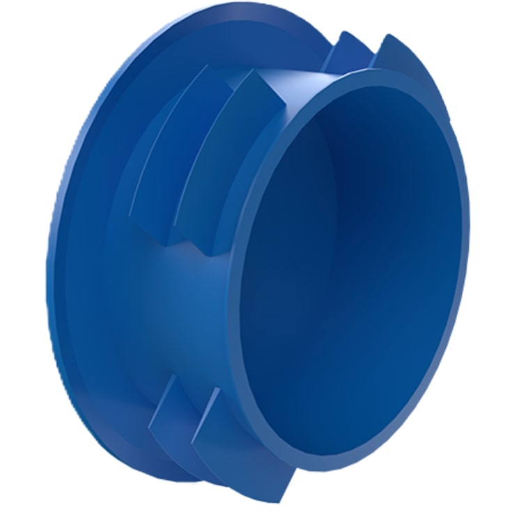 Evopipes 225 mm prop til PE-rør, blå