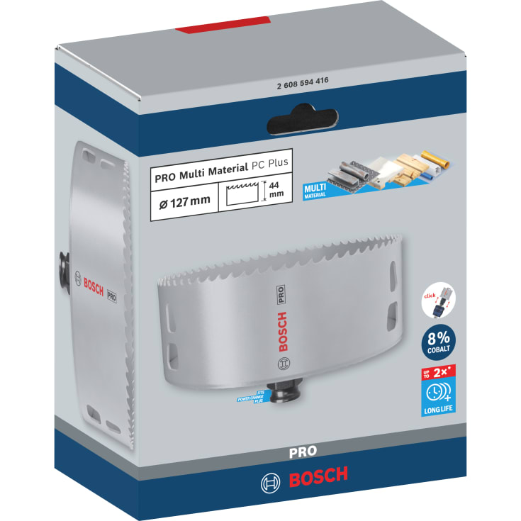 Bosch hulsav PRO Multi Material Power Change Plus, 127 mm