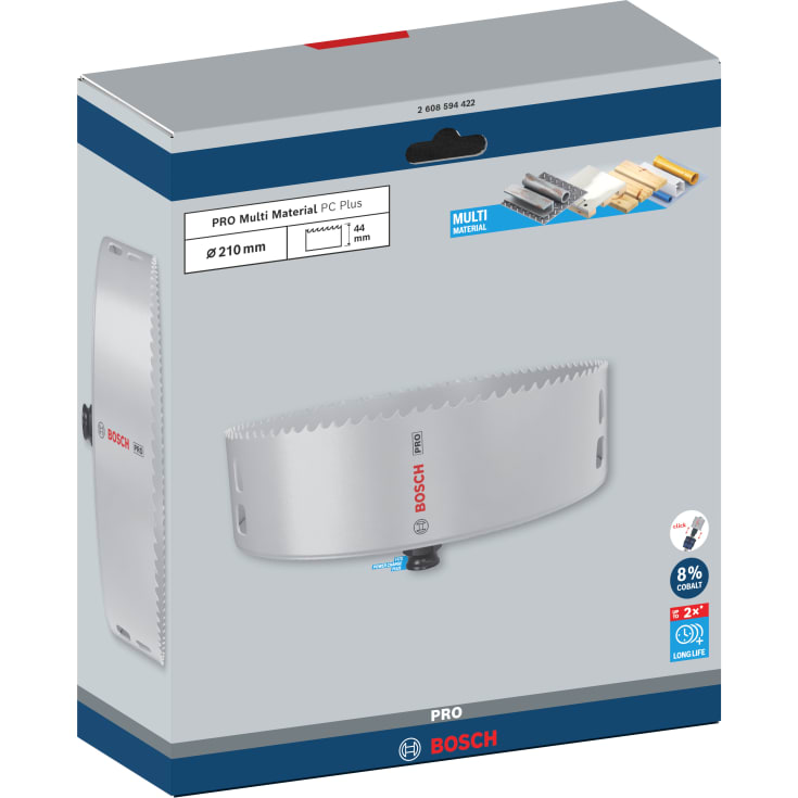 Bosch hulsav PRO Multi Material Power Change Plus, 210 mm