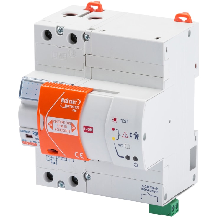 Fejlstrømsafbryder HPFI Autotest Pro 2P 40A 30mA type A (IR) 5M