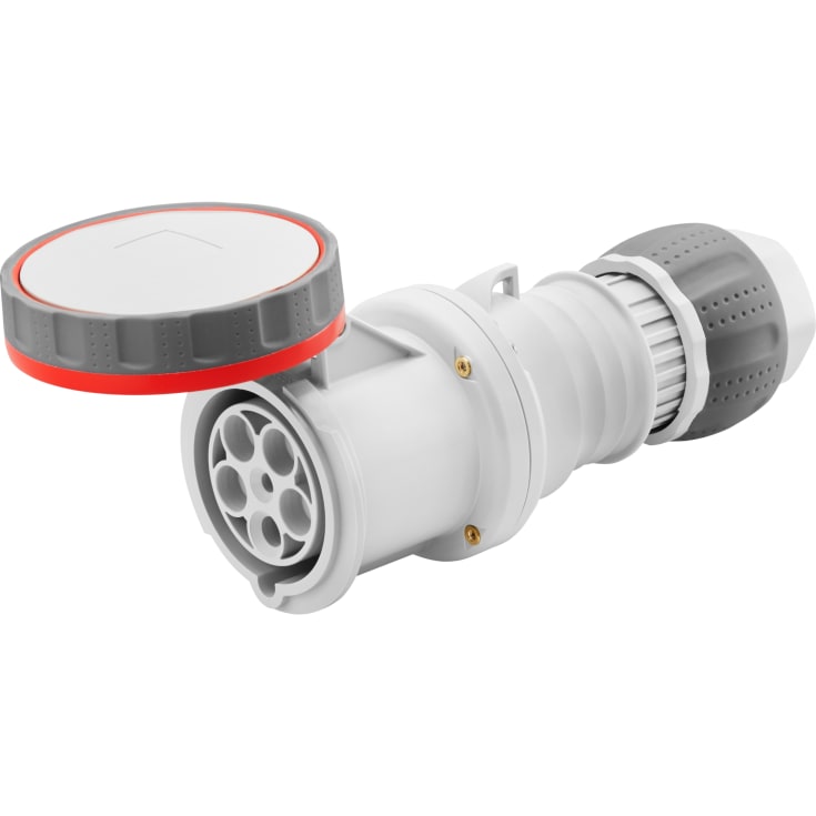 CEE Mellemled HP 5P 125A 400V 6H rød IP67