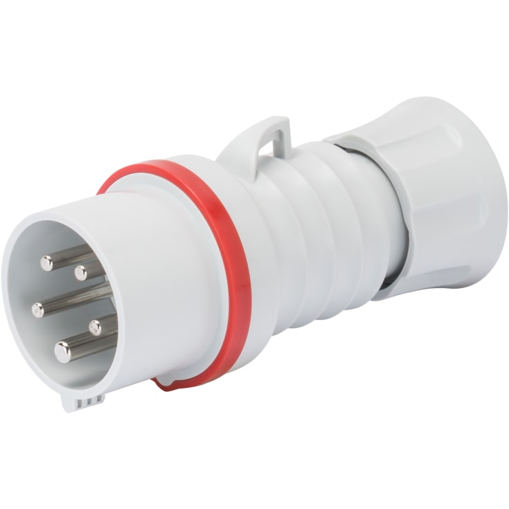 CEE-plugg HP 5P 16A 400V rød 6H IP44