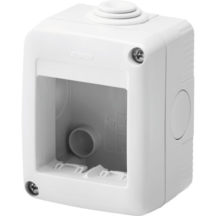 Gruppetavle 2-modul IP40 grå