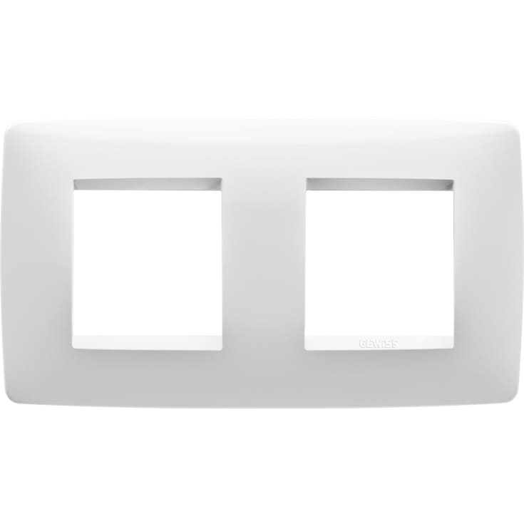 12 stk Ramme One, 2+2 modul, horisontal, hvid