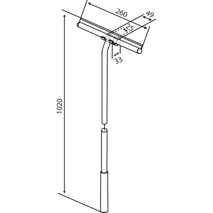 Damixa Zen bruseskraber, krom