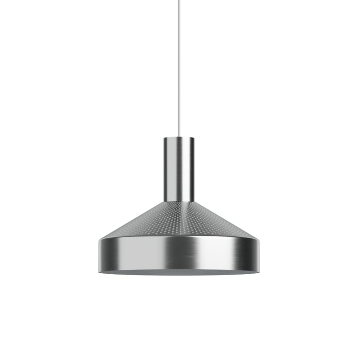Sackit Dawn pendellampa, Ø25 cm, borstat stål