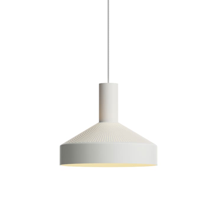 Sackit Dawn pendellampa, Ø25 cm, vit