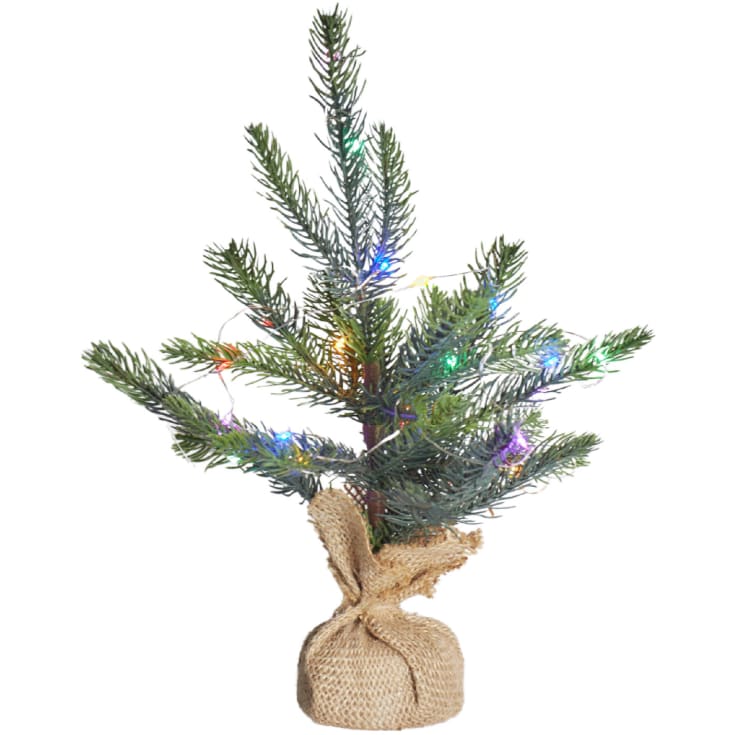 Sirius Bella kunstigt juletræ med farvet lys, 30 cm