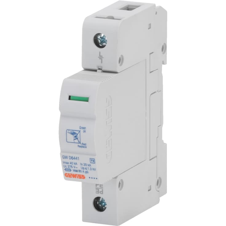 Overspændingsrelæ LST 1P 40kA Type 2