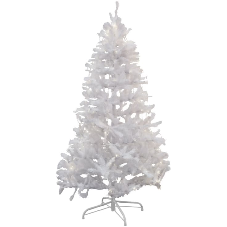 Sirius Snowy kunstigt juletræ med lys, 210 cm