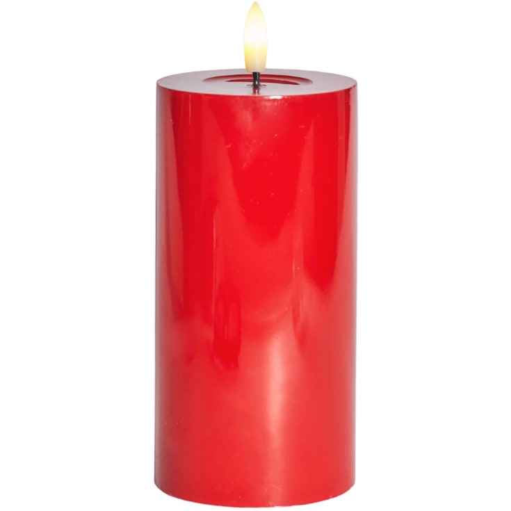 Sirius Sille LED kubbelys, batteri, rød, H15 cm