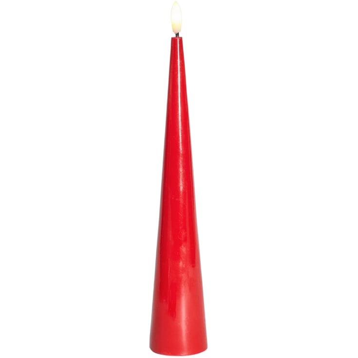 Sirius Sille kon LED blockljus, batteri, röd, H26 cm