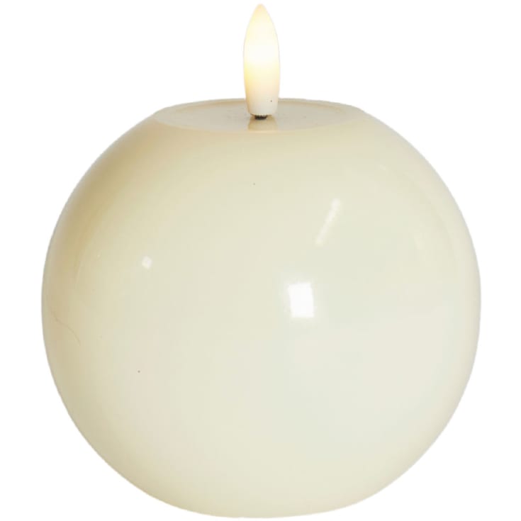 Sirius Sille rundt LED kubbelys, batteri, off-white