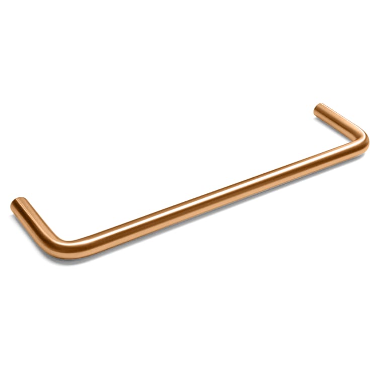 D Line håndklædestang, 30 cm, børstet kobber