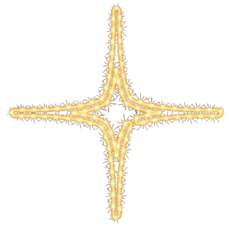 MK Quickfix Astero 1, stjerneophæng, 230V, varmhvid