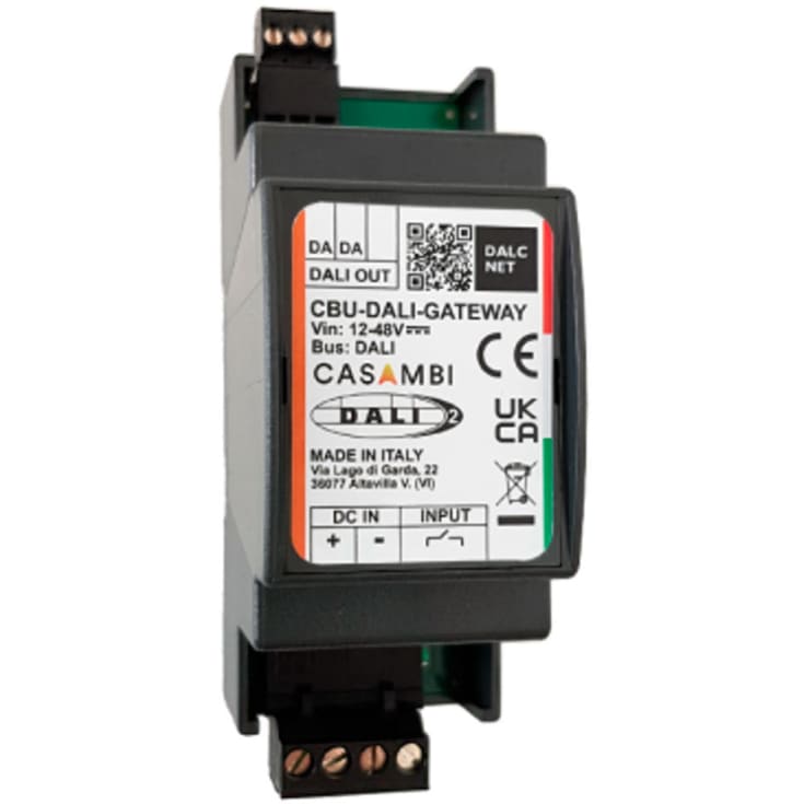 Casambi CBU DALI gateway til DIN-skinne Casambi til DALI