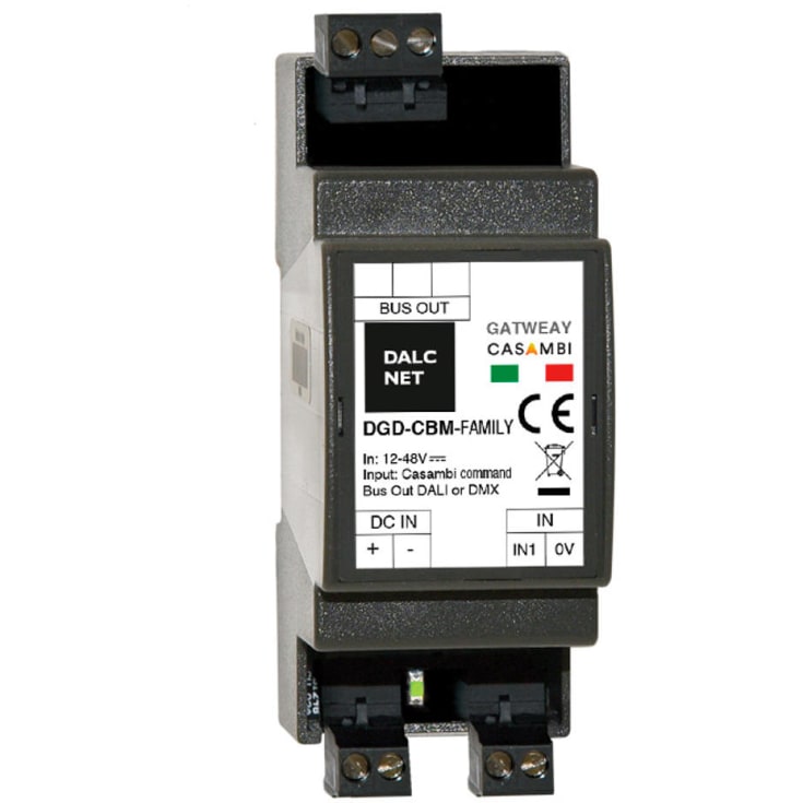 Casambi DGD-CBM DMX gateway til DIN-skinne - Casambi til DMX
