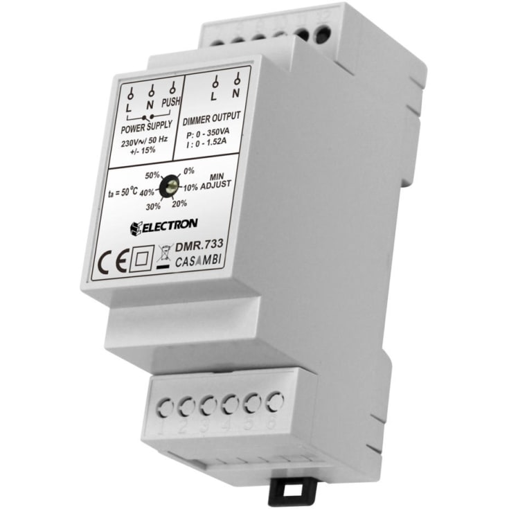 Casambi DMR.733 bakkantdimmer for DIN-skinne