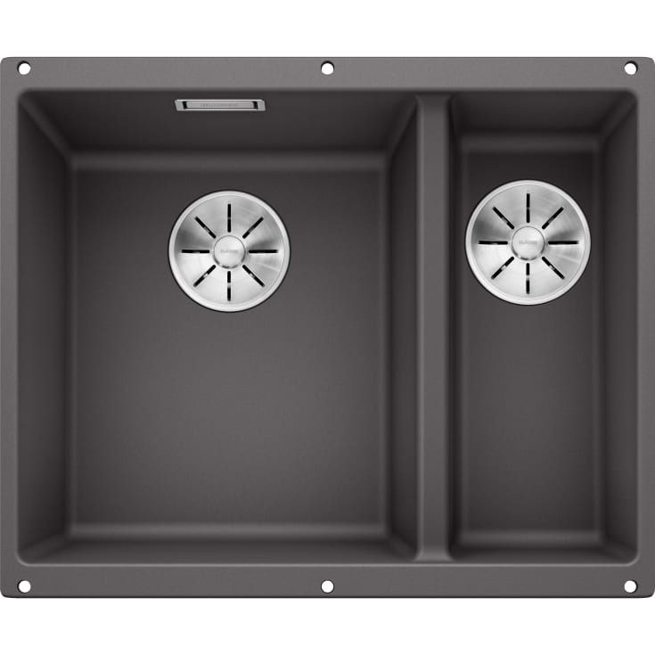 Blanco Subline 340/160-U diskbänk, 55,5x46 cm, grå