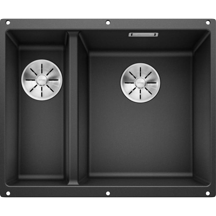 Blanco Subline 340/160-U diskbänk, 55,5x46 cm, svart