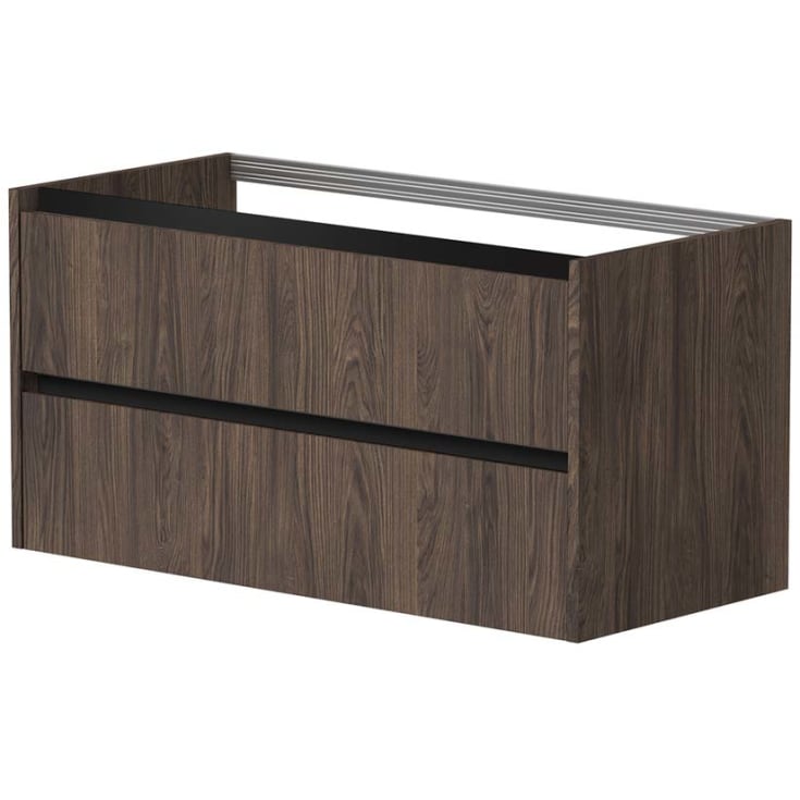 Korsbakken Eris servantskap, med 2 skuffer, soft-close, 101x45,5 cm, brun eik