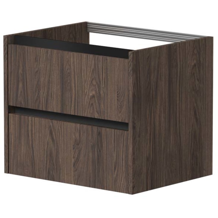 Korsbakken Eris servantskap, med 2 skuffer, soft-close, 61x45,5 cm, brun eik