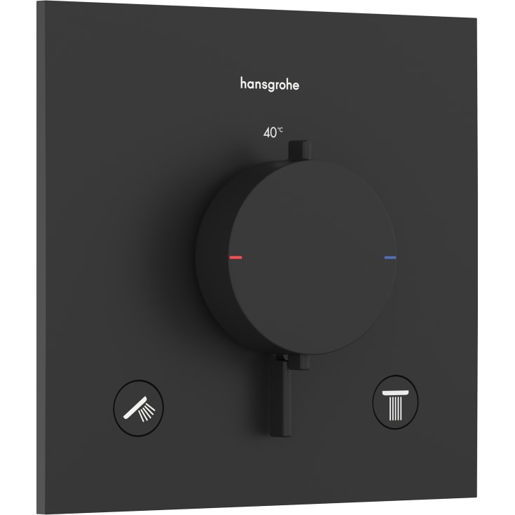 Hansgrohe Ecostat Comfort E brusearmatur, sort