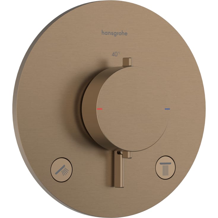 Hansgrohe Ecostat Comfort S dusjbatteri, bronse