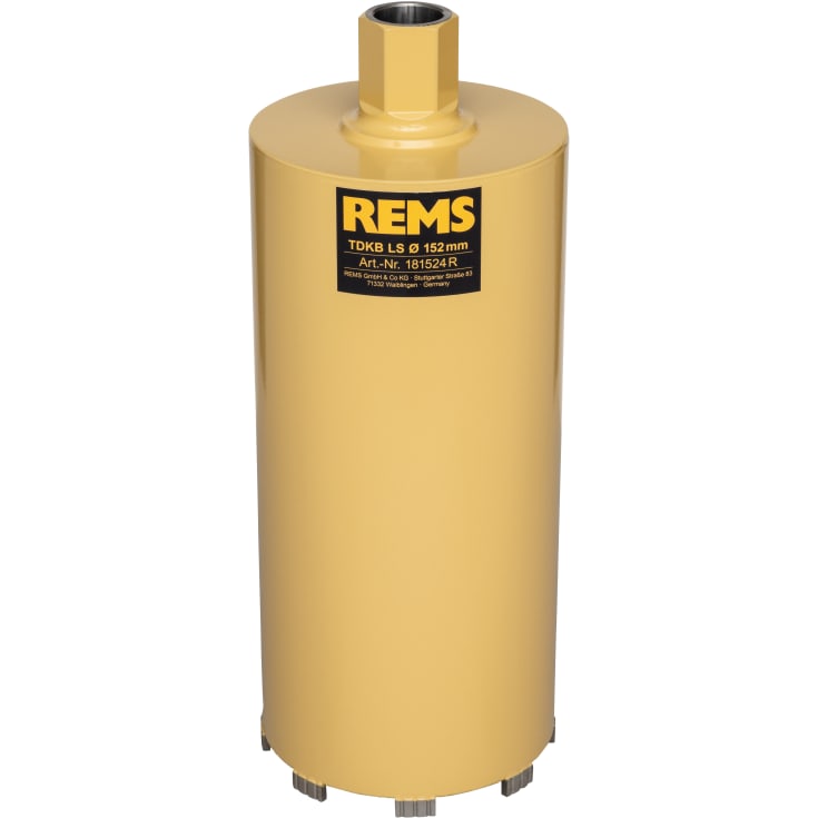 REMS tørdiamantkernebor lasersvejsede, Ø152 x 320 x UNC 5/4"