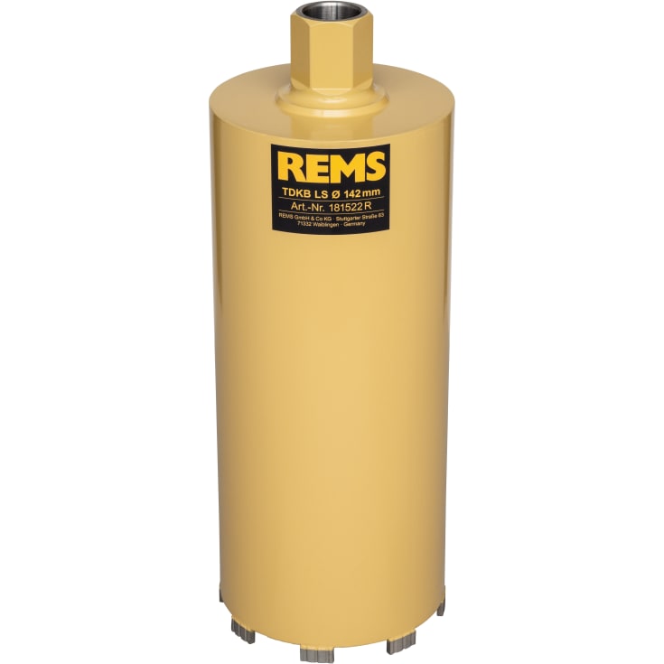 REMS tørdiamantkernebor lasersvejsede, Ø142 x 320 x UNC 5/4"