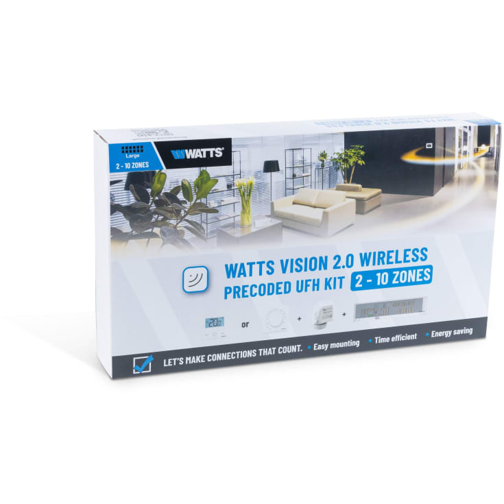 For-kodet gulvvarmesæt til 7 zoner analog