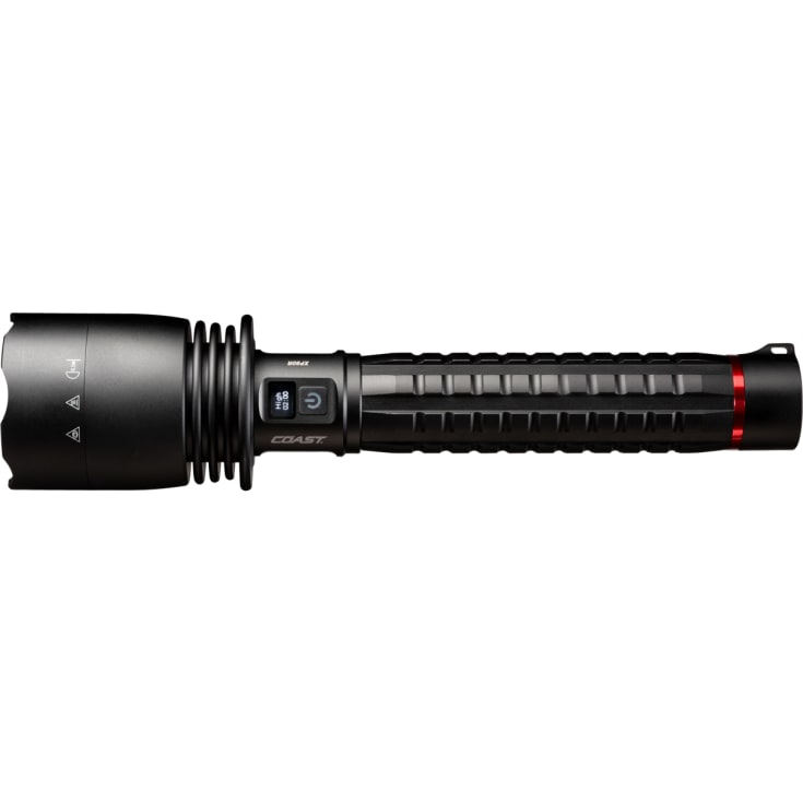 Coast-lommelykt XP80R, oppladbar, sanntidsvisning, 15 000 lumen