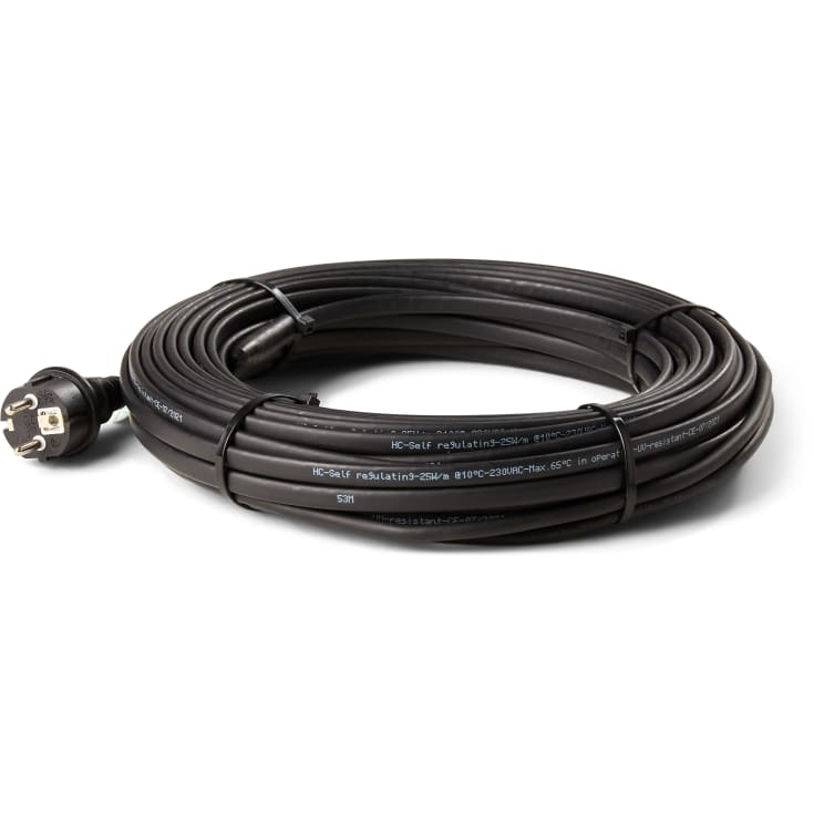 Gutter Heat 25W/m 12m 300W Schuko-stik