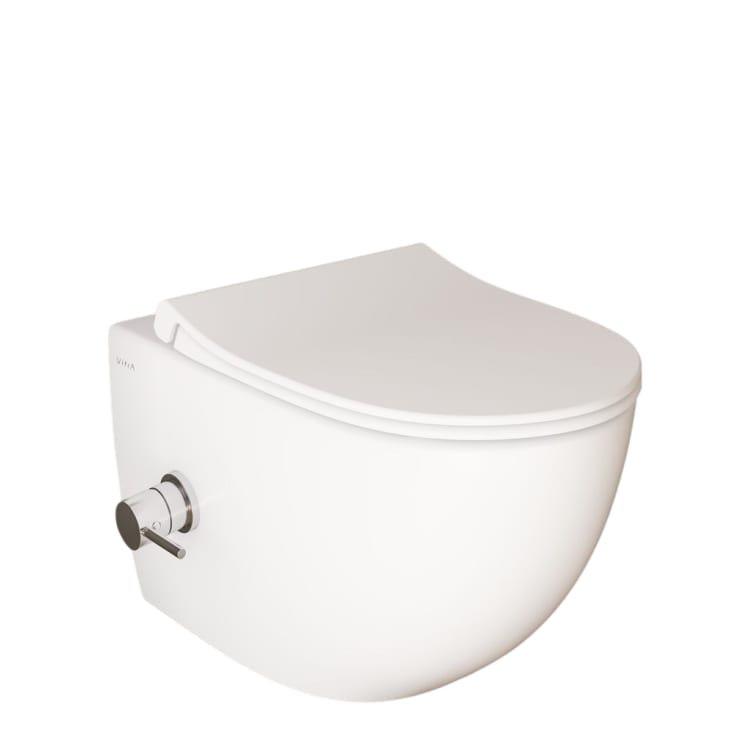 Vitra Sento douchetoilet, uden skyllekant, antibakteriel, hvid