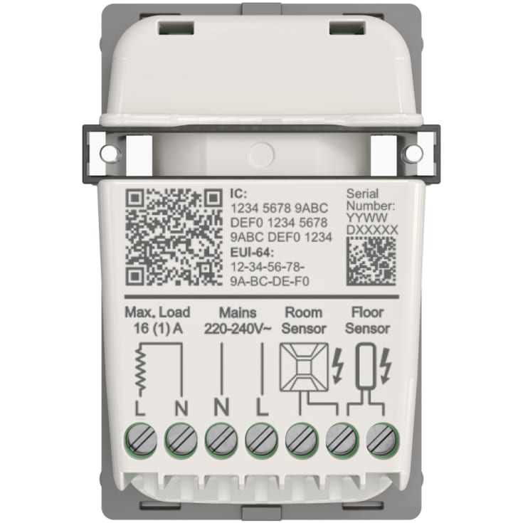 Devi reg 233 elgulvvarme termostat, hvid
