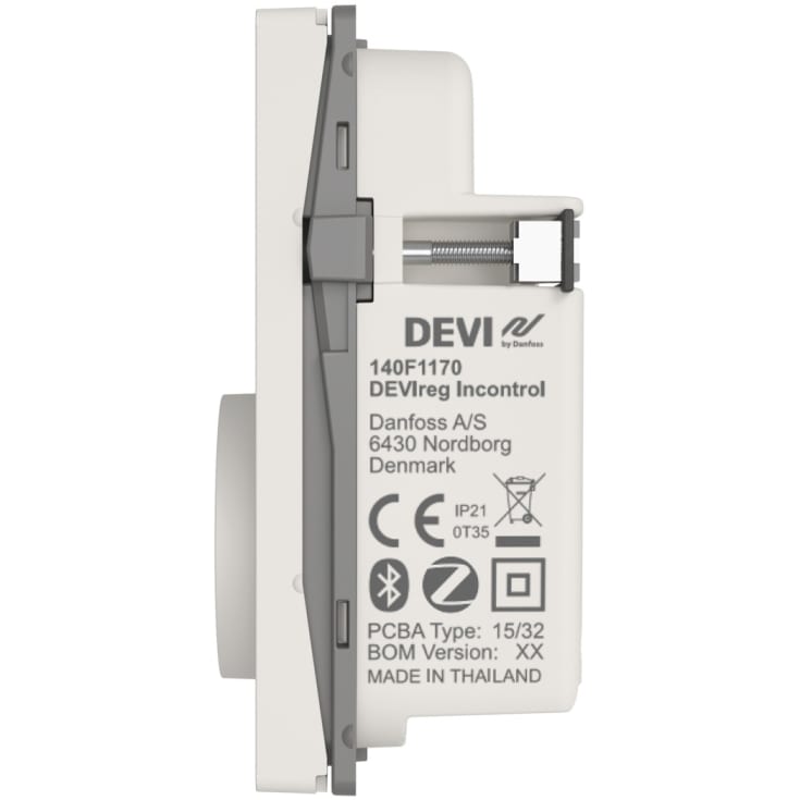Devi reg 233 elgulvvarme termostat, hvid