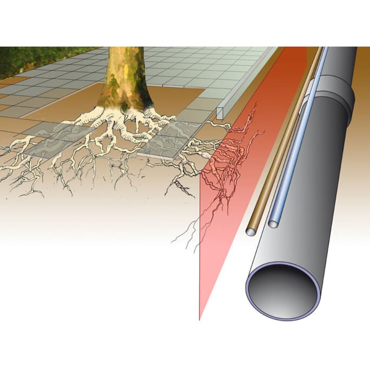 GreenMax rotspärr i rulle, HDPE, svart, 300 x 2 mm, 25 m