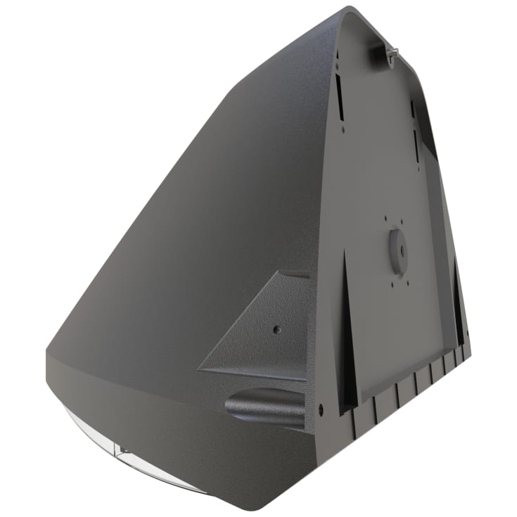 WOLF væg 18/20/30W sensor 3K/4K IP65 IK10 sort asym lysfordeling