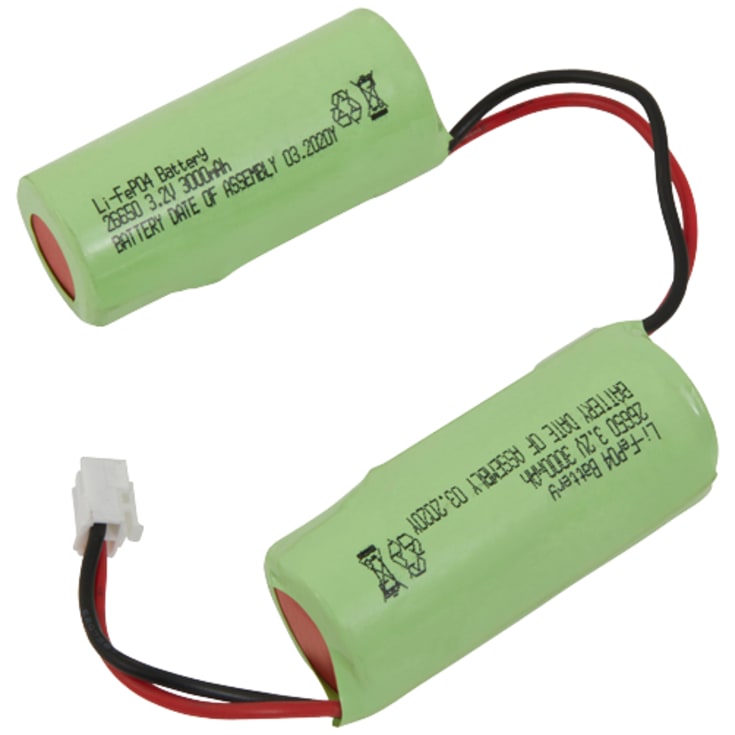 6.4V 3Ah Li-FePO4 Batteri for nødbelysning