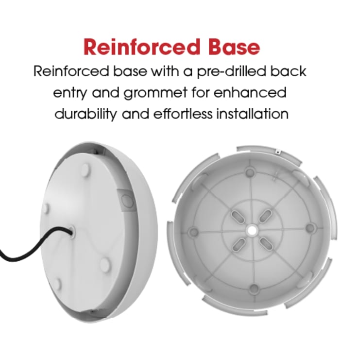 Væg-/Loft Plafond Disco Evo 2 IP65 9-12-16W 3K-4K-6,5K Hvid