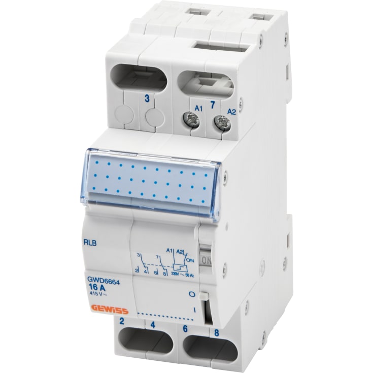 12 stk Vipperelé 2 bryter 16A 230V AC GWD6664