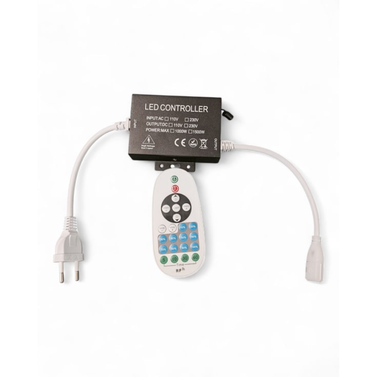 Fjernbetjent Lysdæmper til HiluX HighPower SMD LED Strip 230V