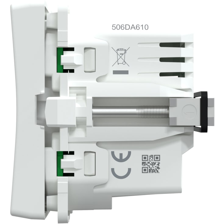 LK Fuga afbryder med timer, 1 modul, hvid
