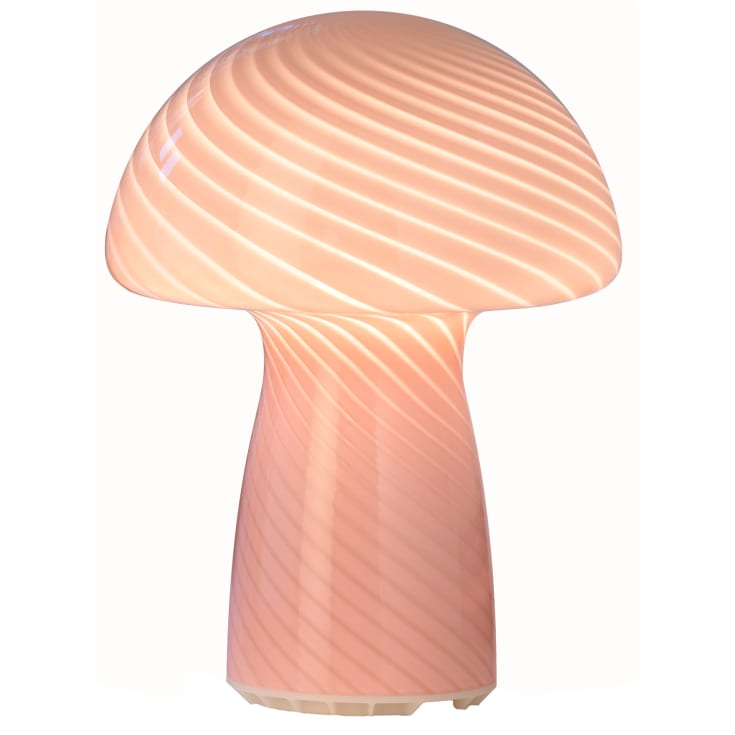 Veli Line Mushroom uppladdningsbar bordslampa, rosa