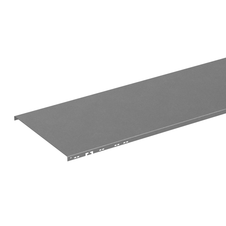 2 meter Låg til gitterbakke 400 mm Zinc+ (2M)