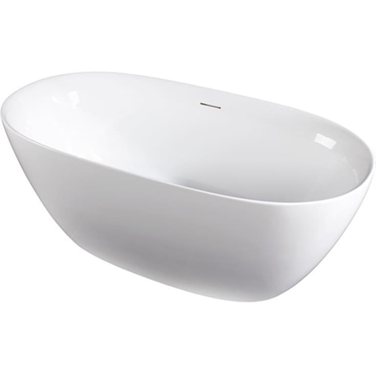 Strømberg Genoa fritstående badekar, 1500 x 750 mm